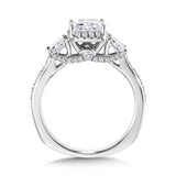 Princess-Cut 3-Stone Diamond Engagement Ring