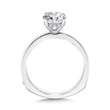 Wg Solitaire Hidden Halo Diamond Engagement Ring