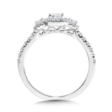 Emerald-Cut 3-Stone Diamond Engagement Ring