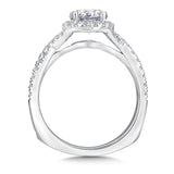 Round Halo Diamond Engagement Ring