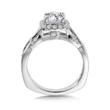 Diamond Halo Engagement Ring