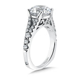 Diamond Split Shank Engagement Ring