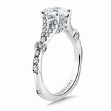 Oval Center Split Shank Engagement Ring