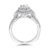 Double Halo Engagement Ring