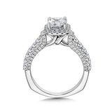 Cushion Halo Style Engagement Ring