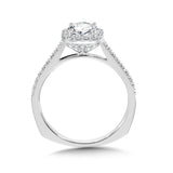 Diamond Halo Engagement Ring Mounting