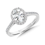 Diamond Halo Engagement Ring