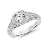 Diamond Halo Engagement Ring