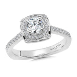 Diamond Halo Engagement Ring