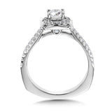 Diamond Halo Engagement Ring