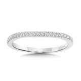 Curved Diamond Wedding Band