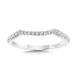 Curved Diamond Wedding Band