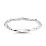 Curved Diamond Wedding Band