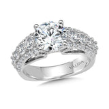 Side Stone Style Diamond Engagement Ring