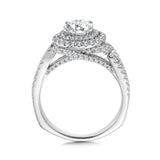 Double Halo Engagement Ring