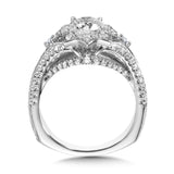 Diamond Halo Engagement Ring Mounting