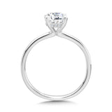 Wg Solitaire Hidden Halo Diamond Engagement Ring