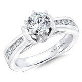 Channel-Set Diamond Engagement Ring