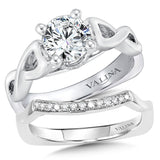 Spiral Style Diamond Engagement Ring