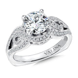 Spiral Style Diamond Engagement Ring