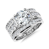 Channel Diamond Engagement Ring