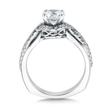 Spiral Style Diamond Engagement Ring