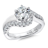 Spiral Style Diamond Engagement Ring