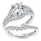 Spiral Style Diamond Engagement Ring