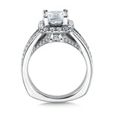 Cushion Shape Halo Diamond Engagement Ring