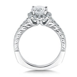 Round Halo Diamond Engagement Ring