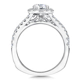 Round Halo Diamond Engagement Ring