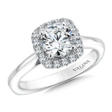 Cushion Shape Halo Diamond Engagement Ring