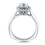 Cushion Shape Halo Diamond Engagement Ring