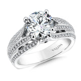 Diamond Engagement Ring with Side Stones