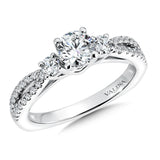 Three Stone Diamond Engagement Ring