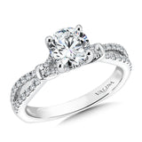 Spiral Style Diamond Engagement Ring