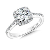 Cushion Shape Halo Diamond Engagement Ring