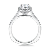 Cushion Shape Halo Diamond Engagement Ring