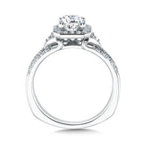 Halo Style Cushion-Cut Engagement Ring