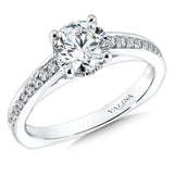 Straight Channel-Set Diamond Engagement Ring