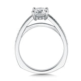 Straight Channel-Set Diamond Engagement Ring