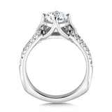 Split Shank Diamond Engagement Ring