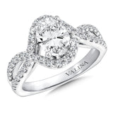 Diamond Engagement Ring With Oval Center