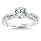 Crisscross Engagement Ring