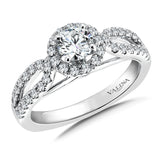 Round Halo Diamond Engagement Ring