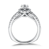 Round Halo Diamond Engagement Ring