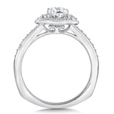 Round Halo Diamond Engagement Ring