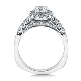 Round Halo Diamond Engagement Ring