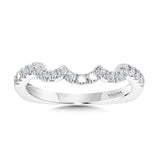 Curved Diamond Wedding Band