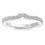 True fit matching diamond wedding band and a beautiful reminder of that special day for years to come.